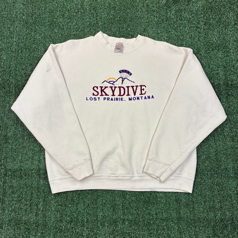 Vintage‎ 90s Skydive Montana Crewneck Sweatshirt